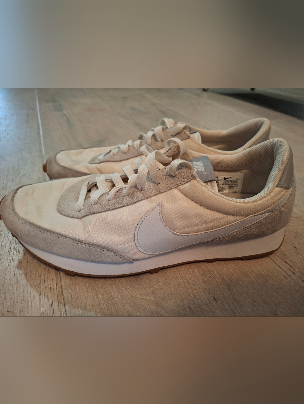 Nike Retro Runner Sneakers in Off-White and Light Grey